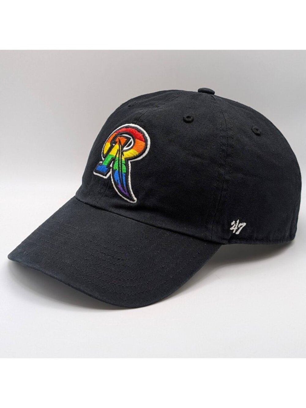 Rochester Red Wings LGBT Pride Night Rainbow Adjustable Strap Hat '47 Brand Milb